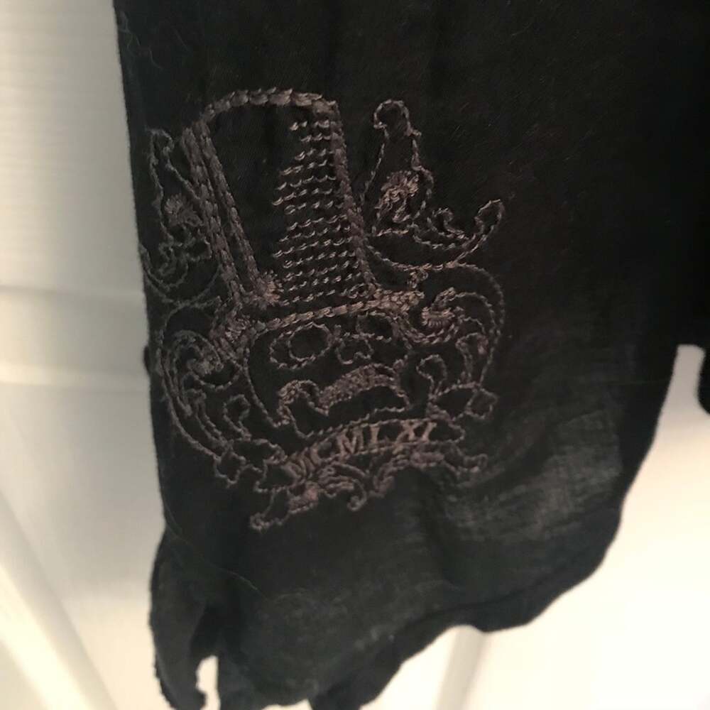 Andrew Charles Black summer top size M - Picture 3 of 4